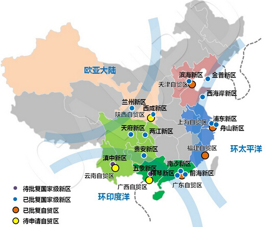 “国家新区+自贸区”