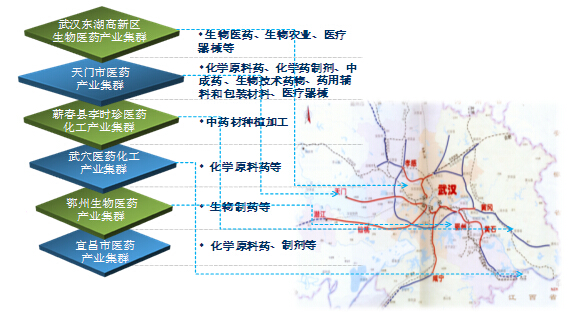 孝感临空经济区生物医药产业布局图