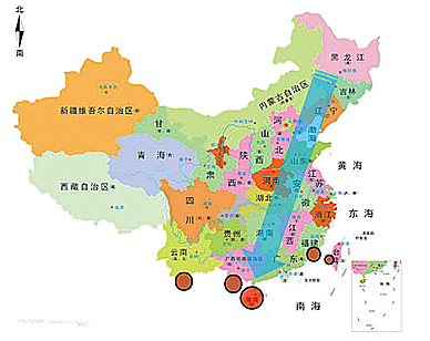 避寒类度假型养老线路图
