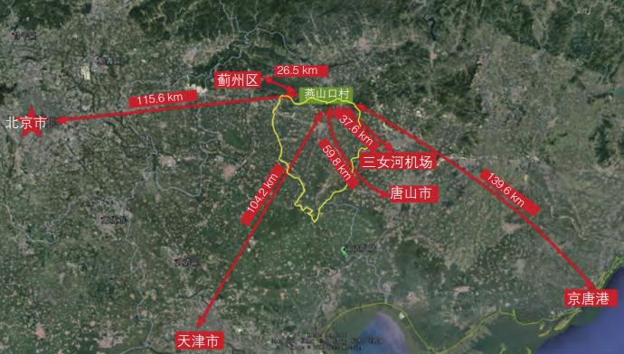 小燕山口村精细化村庄规划区位图