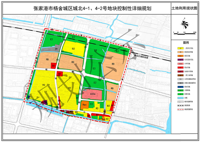 张家港市杨舍城区城北4-1、4-2号地块 控制性详细规划