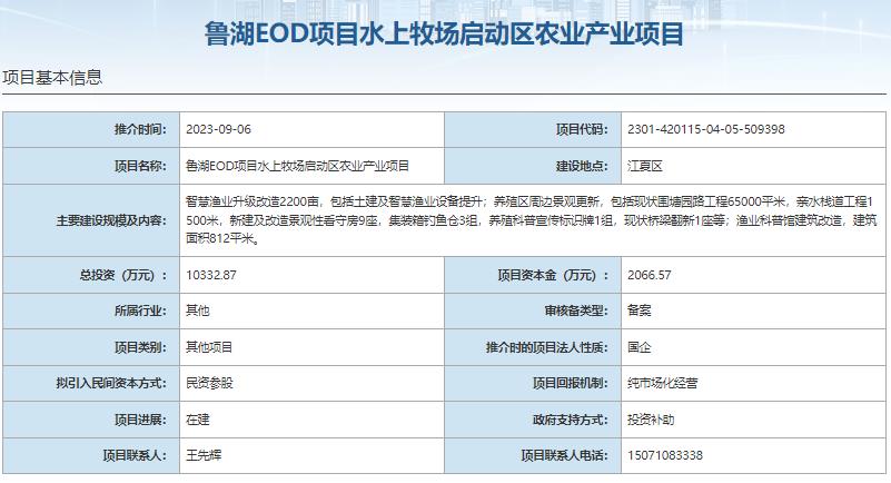 8大EOD项目总投资超140亿元  项目资本金超28亿元