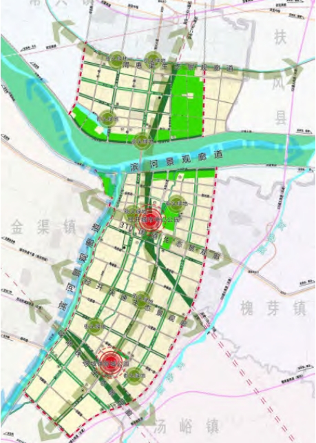 霸王河产业园区景观规划图