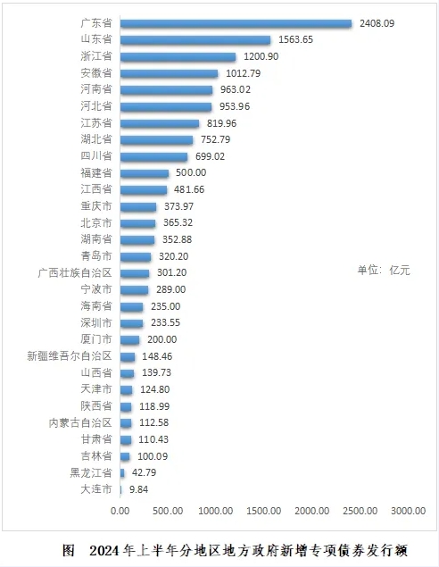 2024年1-6月份地方政府债券发行情况