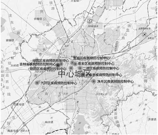 长春市疾病预防控制中心布局规划图