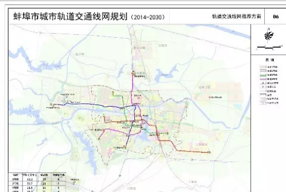 蚌埠都市区轨道交通产业发展规划线网远景方案介绍