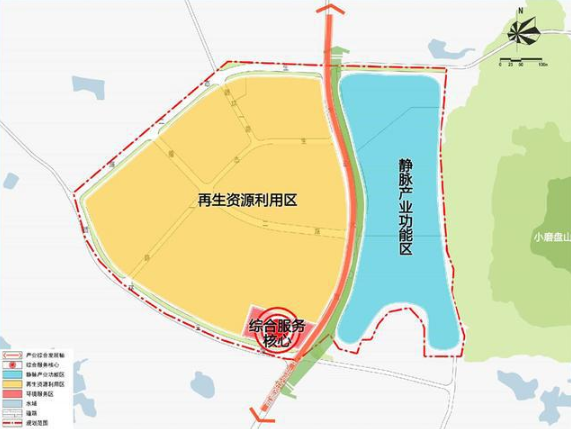 南京六合循环经济产业园规划布局结构图 南京六合循环经济产业园规划布局结构图