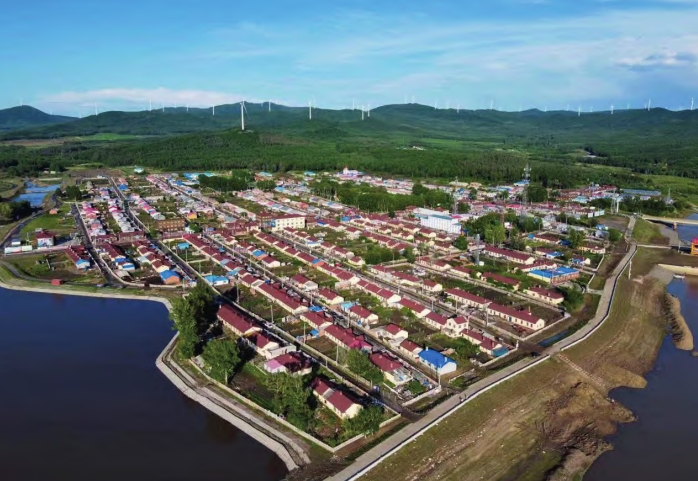 同江市街津口赫哲族乡鸟瞰